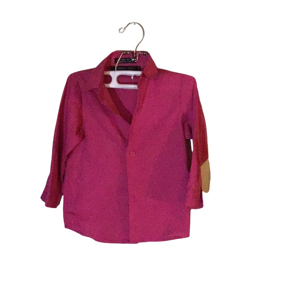 Girls Andrew Fezza 24M pink like new button down top
